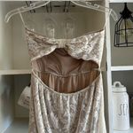 Malloy strapless lace open back cut out back summer maxi dress Size XS Photo 5