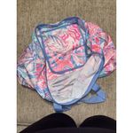 Lilly Pulitzer  Pink Foldable Tote Bag Folds & Zips For Storage NWOT Photo 8
