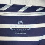 Southern Tide Dress Womens Medium Navy Stripe Stretch Pullover Sheath Nylon M Photo 7