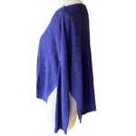 Eileen Fisher Blue Long Sleeve Hi Low Scoop Neck Thin Sweater ~ Women's L (?) Photo 2