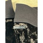 Betsey Johnson  Performance Pullover Small Black Cowl Neck Crushed Velvet Photo 4