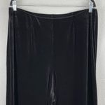Vintage Maggie Sweet Black Elastic Waist Velvet Pull On Stretch Pants Plus 1X Photo 2