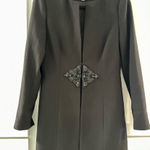 Badgley Mischka Evening Dress Coat w/ Beaded Embellishment at Waist Photo 0