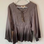 VAC Women’s Western Wear Embroidered Peasant Top Size M Size M Photo 0