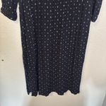 Mauvette Shirt Dress Blue Print 3/4 Sleeve Boho Button Down‎ Size XL Office Prep Photo 8