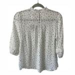 Blu Pepper NWT  Ditsy White Floral Balloon Sleeve Top Small CottageCore ruffle Photo 1