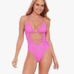 Sports Illustrated  Women's Cutout One Piece with Wrap Tie Detail Photo 5
