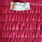 Free People Girls Just Wanna Bodysuit Puff Sleeve Velvet Smocked Womens Small Photo 7