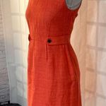 J.Crew pink salmon colored tweed sleeveless sheath dress size 2 Photo 3
