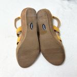 Dr Scholls Suede Wedge Sandal Sz 8.5 M Long Island Yellow Zip Back Photo 9