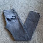 Chip & Pepper  Gray Black Straight Leg Raw Hem Jeans Size 28 Photo 0