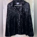 Nicole Miller New York Size XL Velour/Velvet Pj Set Long Sleeve Button F… Photo 5
