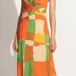 Faithfull the Brand FAITHFUL THE BRAND TEMPIO MIDI DRESS - COSTA SMERALDA PRINT Size 2 Photo 0