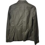 Caslon  Coated Moto Jacket Olive Green Outdoors Utility Equestrian XS Photo 4