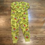 The Grinch Dr‎ Seuss Christmas One Piece Pajamas Zip Up Size Large Unisex Photo 1