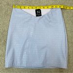 Naked Wardrobe  Faux Leather Croc Mini‎ Skirt Lavender Purple S Photo 6