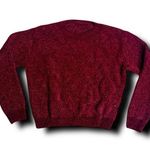 SheIn Burgundy Crew Neck Sweater Photo 0