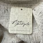 Free People  Maggie Medium Embroidered Top Square Neck Smocked Puff Sleeves Ivory Photo 11