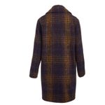 Kensie NWT   Women's Long Plaid Houndstooth Coat with Patch Pockets Woolblend Photo 6