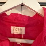 Fate NWT hot pink lace collared top size small Photo 2