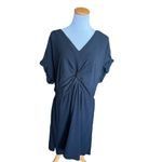 Ava & Viv Womens Classic Black Twist Front V Neck Woven Dress - Sz 2X Photo 1