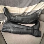 Matisse Thunder Road Over The Knee Studded Moto Tall Black Leather Boots 9 M Photo 6