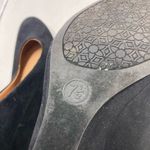 Merona Women’s Wedge Heels Size 7.5 Black Faux Suede Photo 9