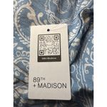 89th + Madison Womens M Paisley‎ Blue Monochrome Jumpsuit Romper Size M Photo 3