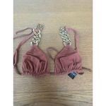 SAME Bikini SET Gold Chain Burnt Sienna Triangle Top Size S and bottoms Size M Photo 9
