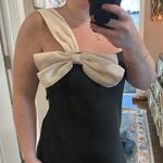 Heartloom Elegant Black Dress with Cream Bow Photo 3