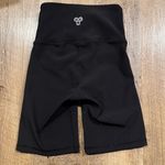 TNA by Aritzia Ribbed Long Biker Shorts Black Size XXS Photo 0