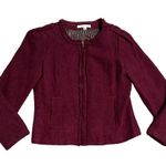 CAbi Britt Boulce Merlot Red Jacket Blazer Size 6 Photo 3