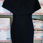 Pretty Little Thing NWT  Carley Black Frill Bodycon Dress Women Size 2 Photo 0