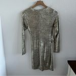 Lulus  Metallic Long Sleeve Dress Small Photo 1