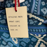 Raga  Pom Trim Hooded Poncho Kimono‎ Blue Photo 11