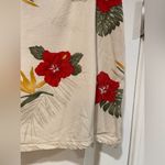 Jamaica Bay Cream Pink Tropical Floral Print Skort Size Zip Flowy Beachy Size 8 Photo 3