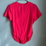 SKIMS  Neon Pink Crewneck Bodysuit Photo 0