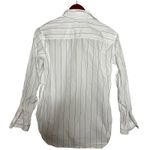 Frank & Eileen  Frank Superfine Cotton Relaxed Fit Shirt White/Blue Stripes Sz M Photo 2