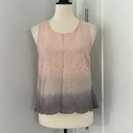 Anthropologie Aratta Medium Pink, Purple Ombre Millicent Split Back Tank Top Photo 1