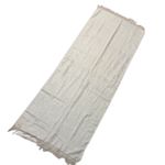 Rsvp  Sparkly Cream Scarf with Fringe Winter Holiday Gold Sparkles Photo 3