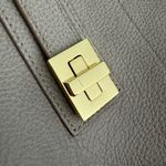 India Hicks Gray Pebble Leather Adjustable Length Strap Solitaire Tote Bag Photo 13