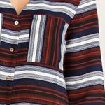 Entro New Serape Woven Overlap Back Shirt Photo 3