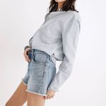 Madewell The Perfect Jean Short Blue Denim Cut-Off Raw Hem Shorts Size 27 Photo 1