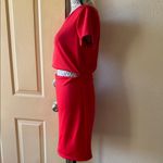 EXPRESS  Vibrant Red out stomach size 8 zipper on the back. Photo 5