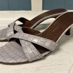 Donald Pliner Alligator‎ Print Slide Lilac Sandals Womens Size 6.5 Red Photo 0