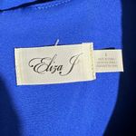 Eliza J  Asymmetric Ruffle Hem Cocktail Dress Women's 8 Blue Sleeveless NWOT Photo 6