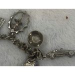 Vintage Silver Tone Charm Bracelet Ballerina,‎ Ice Skating, Car Charms Womens Photo 6