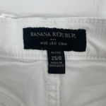 Banana Republic High Rise Wide Leg Crop Jeans White Size 0P 25P Petite Photo 9