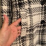 Valerie Stevens Double Breasted Herringbone Black and White Sweater Photo 3