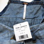 Free People NWT  Patchwork Blues Denim Pinafore Overall One-Piece Mini Dress 2 Photo 9